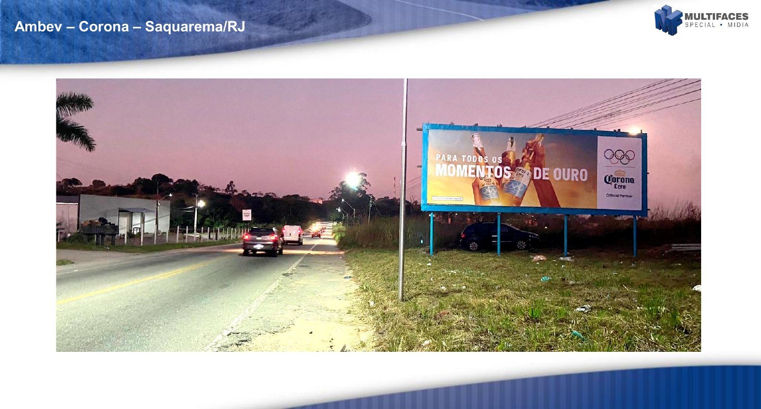 Página do portfólio com a campanha Ambev / Corona