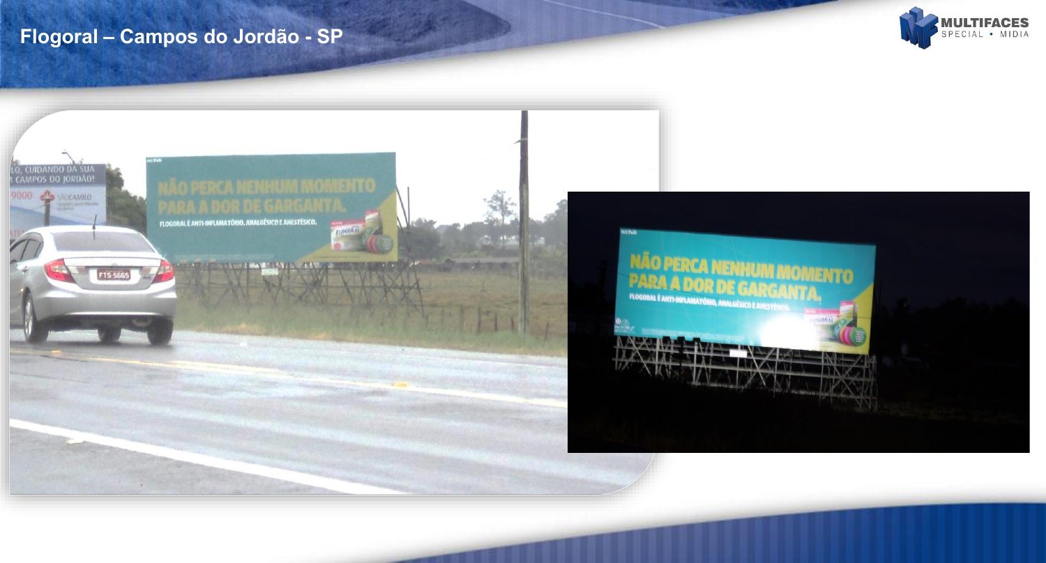 Página do portfólio com a campanha Flogoral