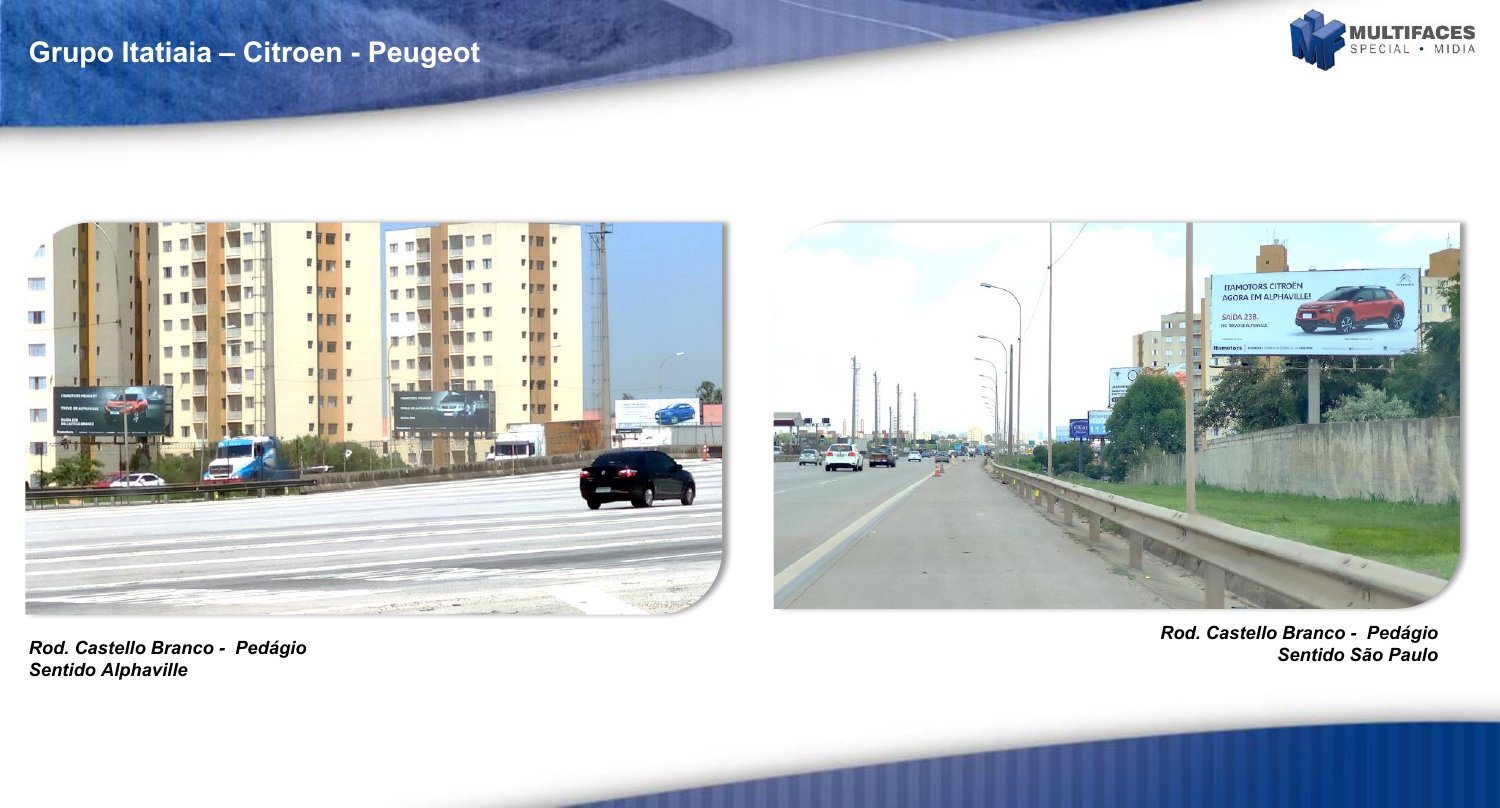 Página do portfólio com a campanha Grupo Itatiaia / Citroën / Peugeot